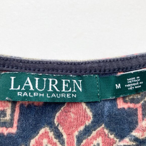 Lauren RL Southwestern Cotton Henley Aztec - Picture 4 of 9